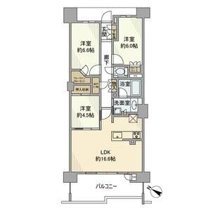 A 3LDKの間取り図