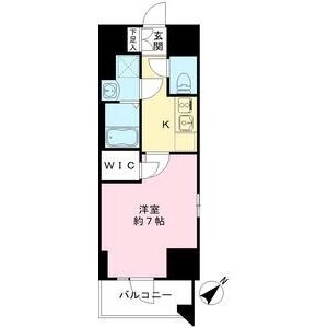 XX 1Kの間取り図
