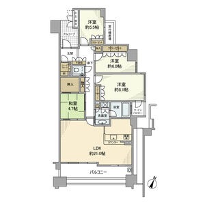A 4LDKの間取り図