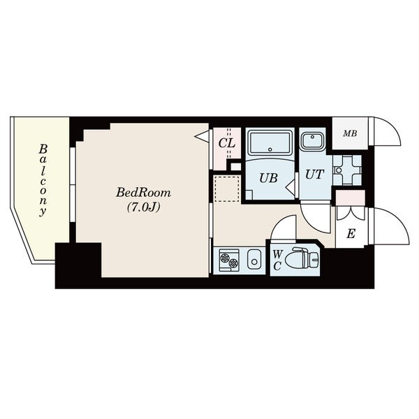 1Kの間取り図