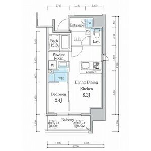 Ⅶ 1LDKの間取り図