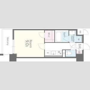 B 1Kの間取り図