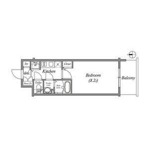 B 1Kの間取り図
