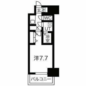 C 1Kの間取り図