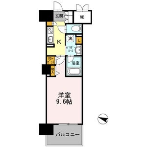 C 1Kの間取り図