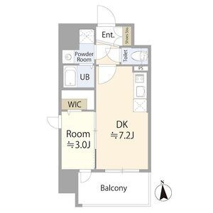A1 1DKの間取り図