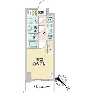 E' 1Kの間取り図