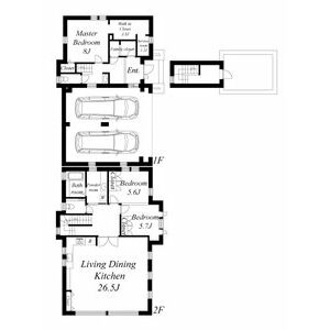 SOUTH RESIDENCE 3LDKの間取り図