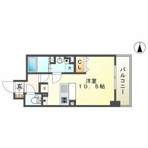 C 1Rの間取り図