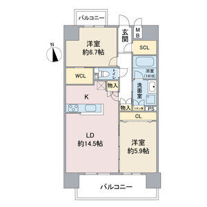 701 の間取り図