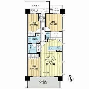 A 3LDKの間取り図