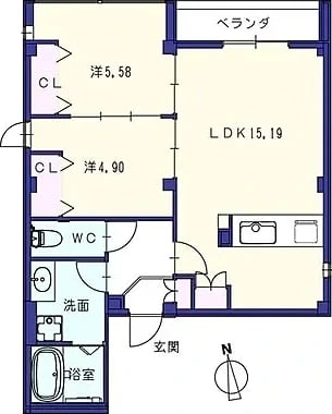 202の間取り図