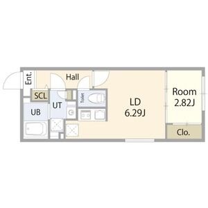 Ⅲ 1LDKの間取り図
