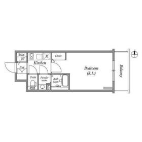 C 1Kの間取り図