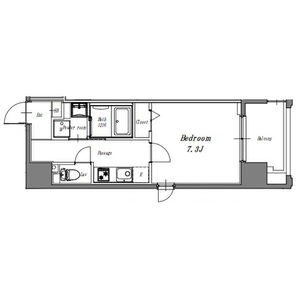 F 1Kの間取り図