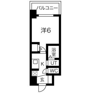 B 1Kの間取り図