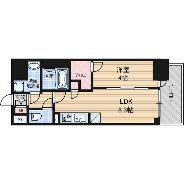 1502の間取り図