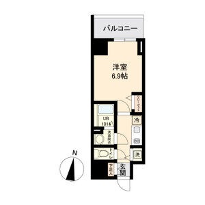 C 1Kの間取り図