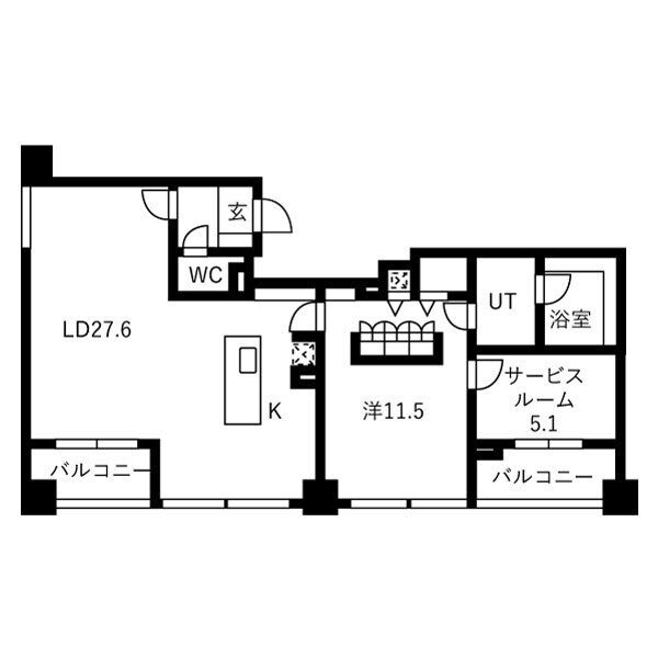 1102の間取り図