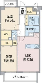A 2LDKの間取り図