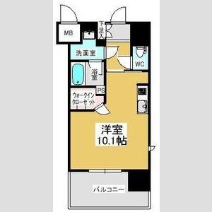 F 1Rの間取り図