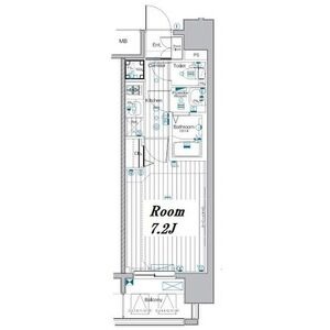 A1 1Kの間取り図