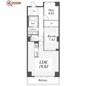 302 2LDKの間取り図