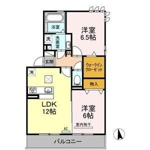 101 2LDKの間取り図