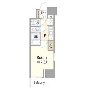 A' 1Kの間取り図
