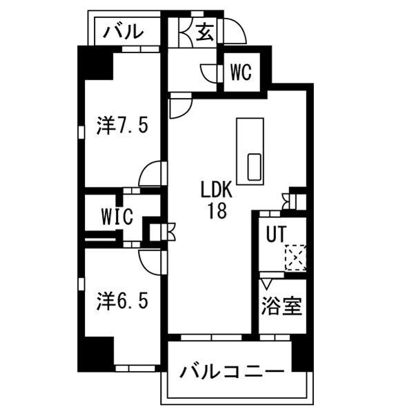 702の間取り図