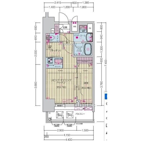 1508の間取り図