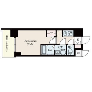 E 1Kの間取り図