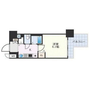 H 1Kの間取り図