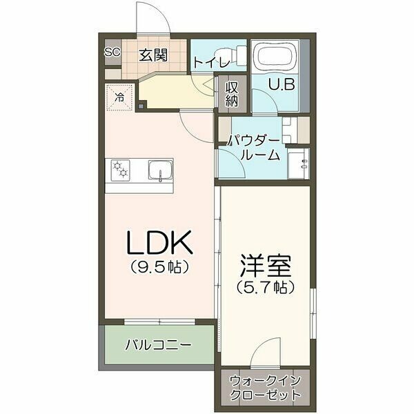401 の間取り図