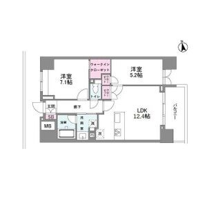 0301 2LDKの間取り図