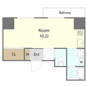 C 1Rの間取り図
