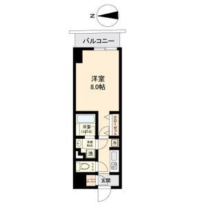 B 1Kの間取り図