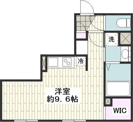 A 1Rの間取り図