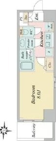 1Kの間取り図