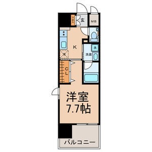 K 1Kの間取り図