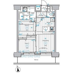 G 2LDKの間取り図