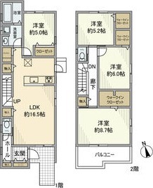 A 4LDKの間取り図