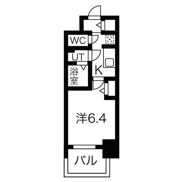 F 1Kの間取り図