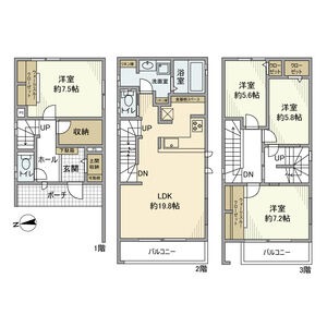A 4LDKの間取り図