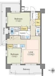 107の間取り図
