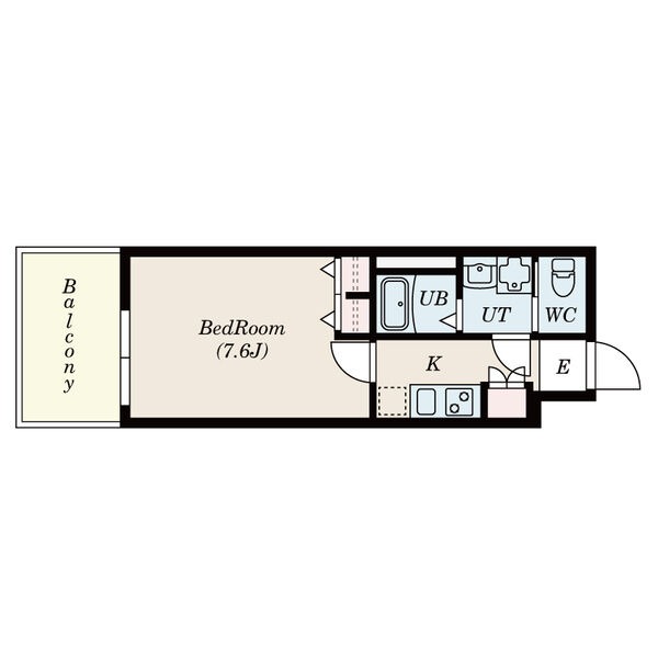 B 1Kの間取り図