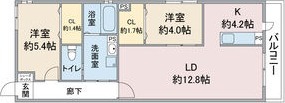 Ⅰ 2LDKの間取り図