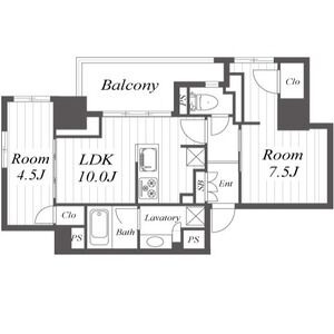 305 2LDKの間取り図