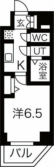 C 1Kの間取り図