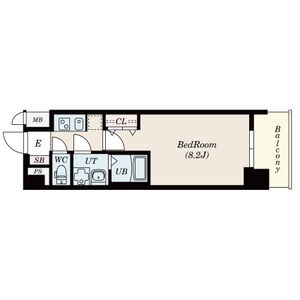 Ⅱ 1Kの間取り図